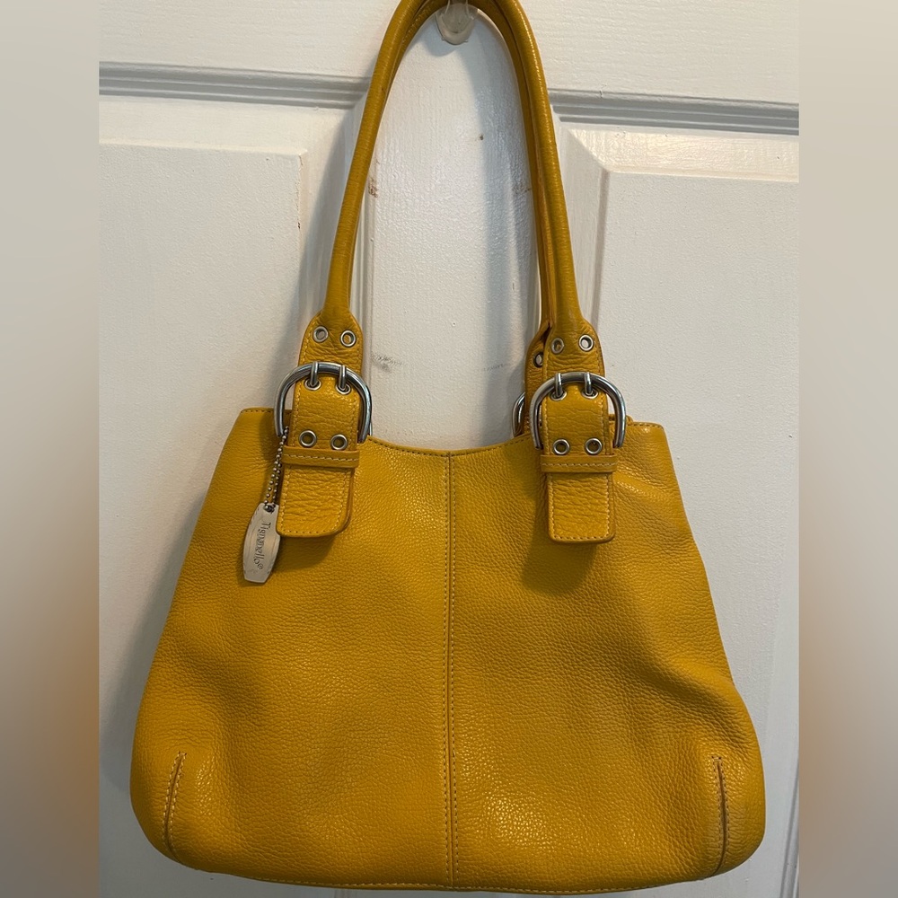 Stylish Mustard Yellow Leather Shoulder Bag